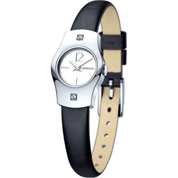 Женские российские серебряные наручные часы SOKOLOV 123.30.00.001.04.01.2 1