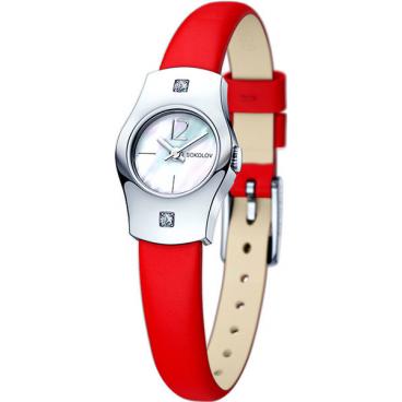 Женские российские серебряные наручные часы SOKOLOV 123.30.00.001.05.03.2 1