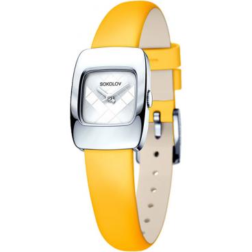 Женские российские серебряные наручные часы SOKOLOV 124.30.00.000.04.04.2 1