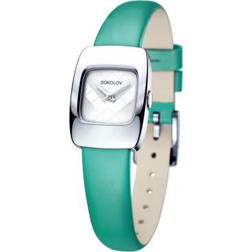 Женские российские серебряные наручные часы SOKOLOV 124.30.00.000.04.07.2 1