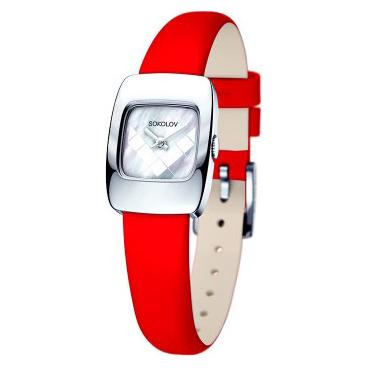Женские российские серебряные наручные часы SOKOLOV 124.30.00.000.05.03.2 1