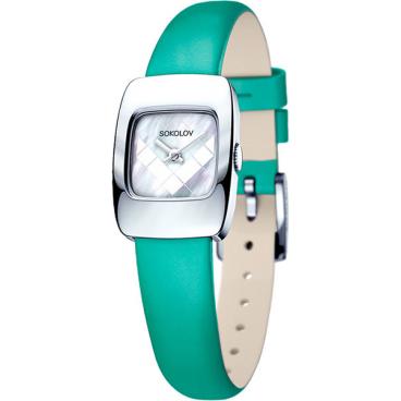 Женские российские серебряные наручные часы SOKOLOV 124.30.00.000.05.07.2 1