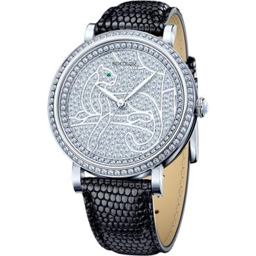 Женские российские серебряные наручные часы SOKOLOV 130.30.00.001.06.01.2 1