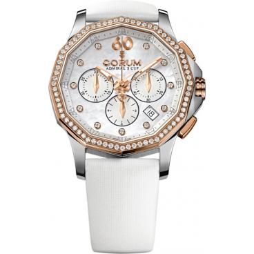Женские швейцарские механические наручные часы Corum 132.101.29/0F49-PN09 с хронографом 1