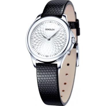Женские российские серебряные наручные часы SOKOLOV 136.30.00.000.03.01.2 1