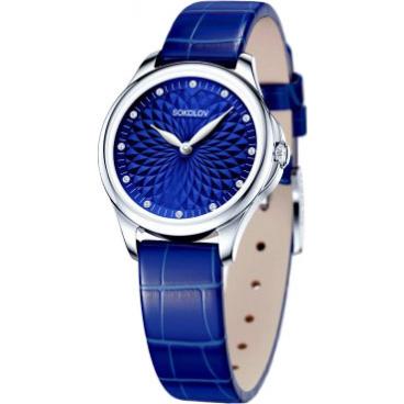 Женские российские серебряные наручные часы SOKOLOV 136.30.00.000.04.04.2 1