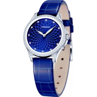 Женские российские серебряные наручные часы SOKOLOV 137.30.00.001.04.04.2 1