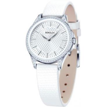 Женские российские серебряные наручные часы SOKOLOV 137.30.00.001.05.02.2 1