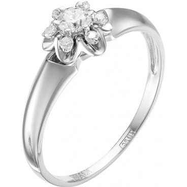 Кольцо помолвочное из белого золота Vesna 1415-251-00-00 с бриллиантами 1 Кольцо помолвочное из белого золота Vesna 1415-251-00-00 с бриллиантами 1