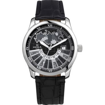 Мужские российские серебряные наручные часы Ника 1890.0.9.51A 1