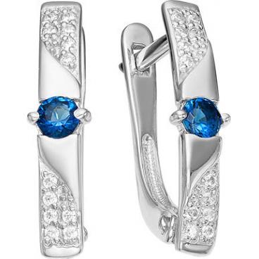 Серебряные серьги Серебро России 20059-208R-59094 с фианитами 1 Серебряные серьги Серебро России 20059-208R-59094 с фианитами 1