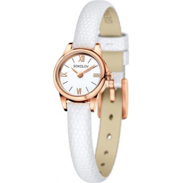 Женские российские золотые наручные часы SOKOLOV 211.01.00.000.01.02.3 1