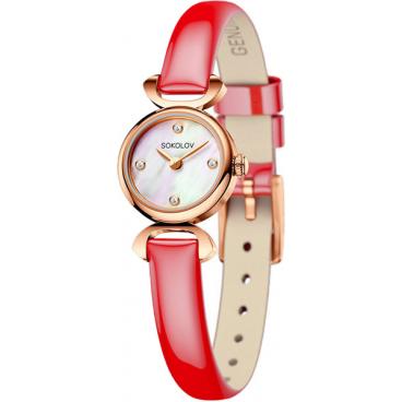 Женские российские золотые наручные часы SOKOLOV 212.01.00.000.01.07.3 1