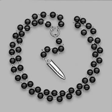 Мужское колье бусы с подвесками Rico La Cara 2130-rlc с марблитами 1