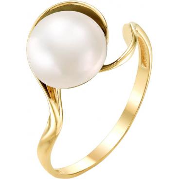 Золотое кольцо De Fleur 21651Y1 с жемчугом 1 Золотое кольцо De Fleur 21651Y1 с жемчугом 1