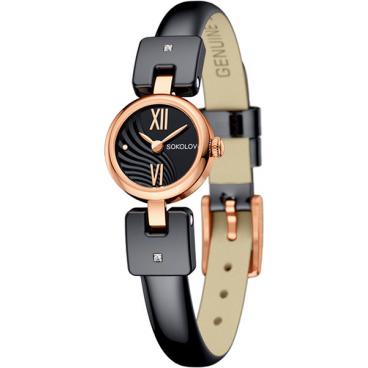 Женские российские золотые наручные часы SOKOLOV 217.01.02.001.04.02.3 1