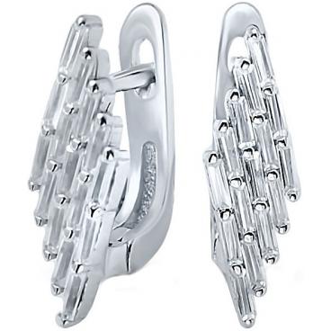 Серебряные серьги Silver Wings 220241-226a-113 с цирконием 1 Серебряные серьги Silver Wings 220241-226a-113 с цирконием 1