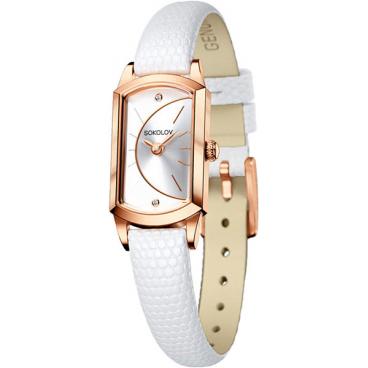 Женские российские золотые наручные часы SOKOLOV 221.01.00.000.04.02.3 1