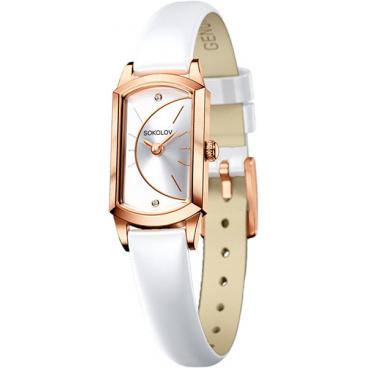Женские российские золотые наручные часы SOKOLOV 221.01.00.000.04.06.3 1