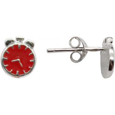 Детские серебряные серьги-пусеты (гвоздики) Silver Wings 221SE60095d-119 с эмалью 1 Детские серебряные серьги-пусеты (гвоздики) Silver Wings 221SE60095d-119 с эмалью 1