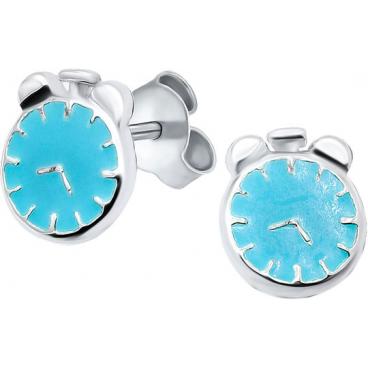 Детские серебряные серьги-пусеты (гвоздики) Silver Wings 221SE60095n-119 с эмалью 1 Детские серебряные серьги-пусеты (гвоздики) Silver Wings 221SE60095n-119 с эмалью 1