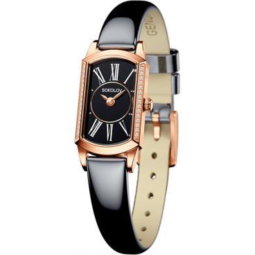 Женские российские золотые наручные часы SOKOLOV 222.01.00.001.03.05.3 1