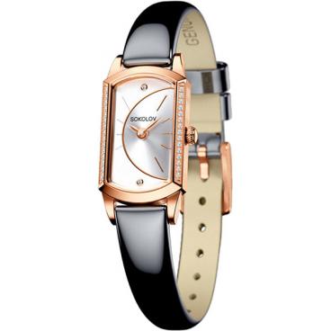 Женские российские золотые наручные часы SOKOLOV 222.01.00.001.04.05.3 1