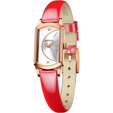 Женские российские золотые наручные часы SOKOLOV 222.01.00.001.04.07.3 1