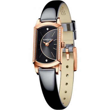 Женские российские золотые наручные часы SOKOLOV 222.01.00.001.06.05.3 1