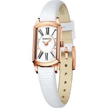 Женские российские золотые наручные часы SOKOLOV 222.01.00.100.01.02.3 1