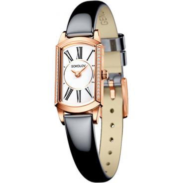 Женские российские золотые наручные часы SOKOLOV 222.01.00.100.01.05.3 1