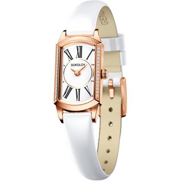 Женские российские золотые наручные часы SOKOLOV 222.01.00.100.01.06.3 1
