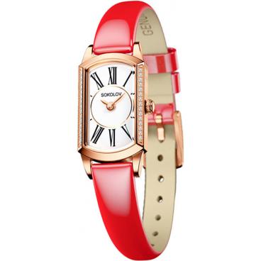 Женские российские золотые наручные часы SOKOLOV 222.01.00.100.01.07.3 1