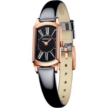 Женские российские золотые наручные часы SOKOLOV 222.01.00.100.03.05.3 1