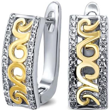 Серебряные серьги Silver Wings 22SET11996gp-113-239 с цирконием 1 Серебряные серьги Silver Wings 22SET11996gp-113-239 с цирконием 1