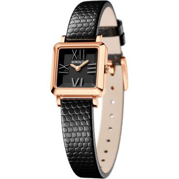 Женские российские золотые наручные часы SOKOLOV 231.01.00.000.02.01.2 1