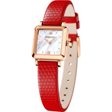 Женские российские золотые наручные часы SOKOLOV 231.01.00.000.05.03.2 1
