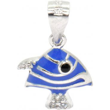 Детский серебряный кулон Silver Wings 231SE60123c-119 c эмалью, цирконом 1 Детский серебряный кулон Silver Wings 231SE60123c-119 c эмалью, цирконом 1