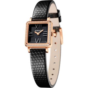 Женские российские золотые наручные часы SOKOLOV 232.01.00.001.02.01.2 1