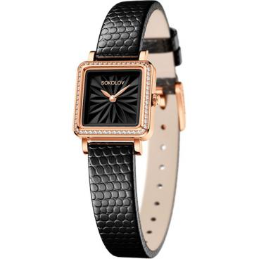 Женские российские золотые наручные часы SOKOLOV 232.01.00.001.04.01.2 1