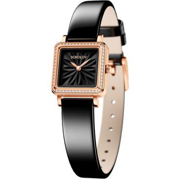 Женские российские золотые наручные часы SOKOLOV 232.01.00.001.04.04.2 1