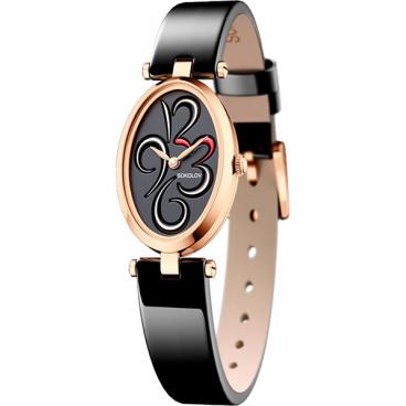 Женские российские золотые наручные часы SOKOLOV 235.01.00.000.04.04.2 1