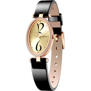 Женские российские золотые наручные часы SOKOLOV 236.01.00.001.06.04.2 1