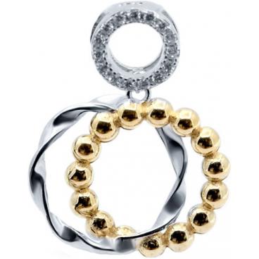 Серебряный кулон Silver Wings 23SET10542gp-113 c цирконом 1 Серебряный кулон Silver Wings 23SET10542gp-113 c цирконом 1