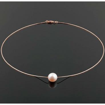 Золотое колье-цепь De Fleur 24008.1A1 с жемчугом 1 Золотое колье-цепь De Fleur 24008.1A1 с жемчугом 1