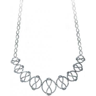 Серебряное колье ожерелье Silver Wings 250007v1-59-246 с цирконием 1 Серебряное колье ожерелье Silver Wings 250007v1-59-246 с цирконием 1