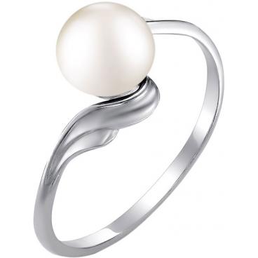 Серебряное кольцо De Fleur 27009S1 с жемчугом 1 Серебряное кольцо De Fleur 27009S1 с жемчугом 1