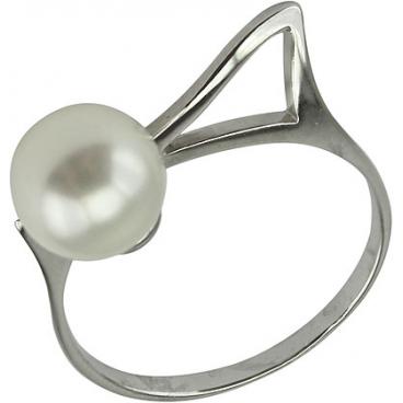 Серебряное кольцо De Fleur 27666S1 с жемчугом 1 Серебряное кольцо De Fleur 27666S1 с жемчугом 1