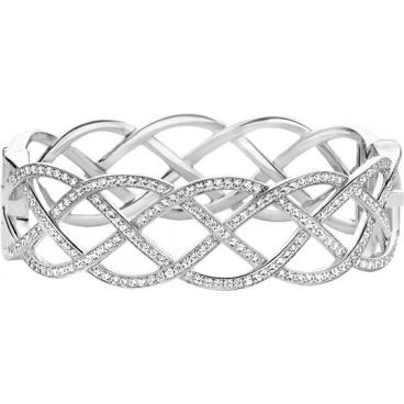 Женский жесткий браслет из серебра Ti Sento 2832ZI с цирконами 1 Женский жесткий браслет из серебра Ti Sento 2832ZI с цирконами 1