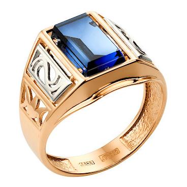 Мужская золотая печатка перстень Караваевская Ювелирная Фабрика 31-0253 с ситаллом 1 Мужская золотая печатка перстень Караваевская Ювелирная Фабрика 31-0253 с ситаллом 1